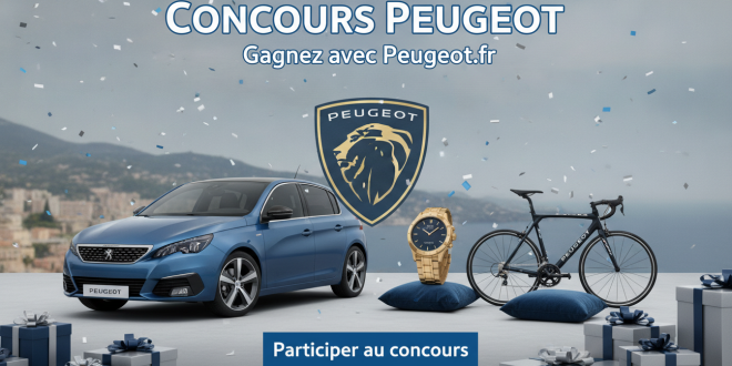 Concours Peugeot : Gagnez avec Peugeot.fr