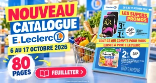 Catalogue E.Leclerc du 6 au 17 octobre 2026 – 80 pages à feuilleter