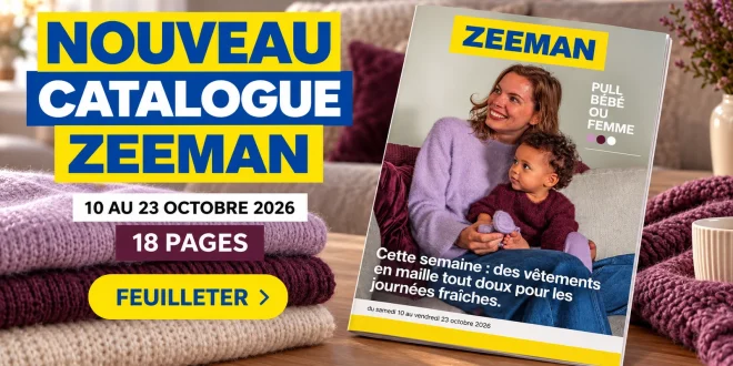 Catalogue Zeeman du 10 au 23 octobre 2026 – 18 pages à feuilleter