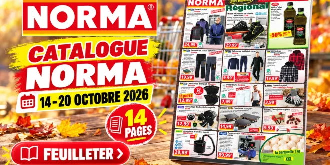 Catalogue Norma du 14 au 20 octobre 2026 – 14 pages