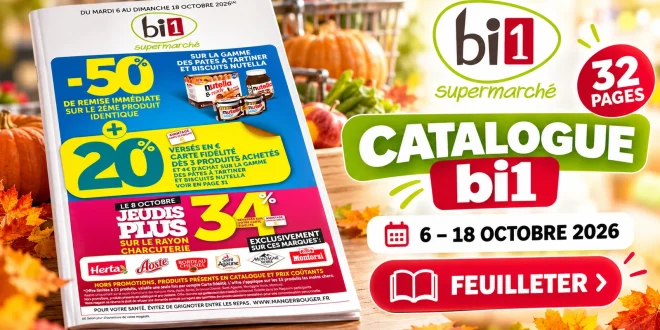 Catalogue Bi1 du 6 au 18 octobre 2026 – 32 pages