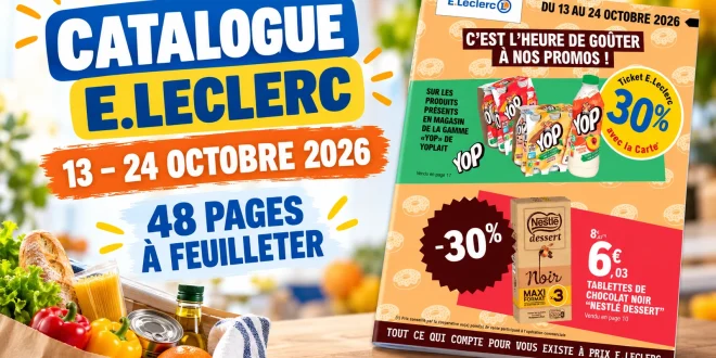 Catalogue E.Leclerc du 13 au 24 octobre 2026 – 48 pages